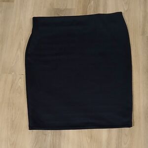 NAVY Pencil Skirt Elastic Waist By Olivia Blu SIZE 2XL